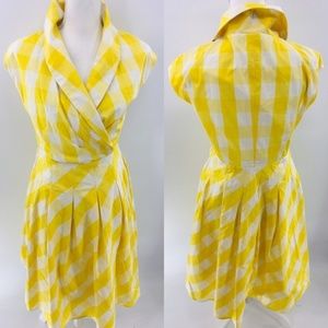 Vintage checkered collared dress